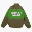 Chaqueta de vellón hecha por humanos verde