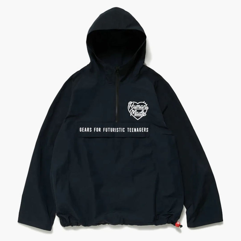 Human Made Half Zip Anorak Jacket Navy