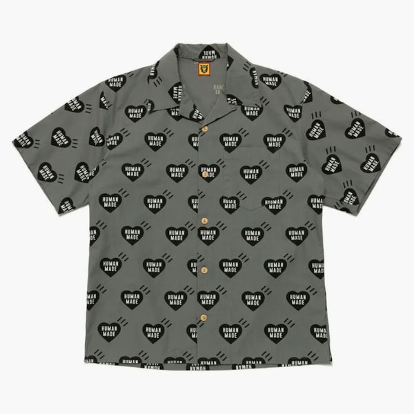 Human Made Heart Aloha Shirt Gray