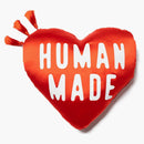 Cojín de corazón hecho humano rojo