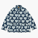 Human Made Heart Denim Coverall Jacket Indigo