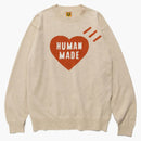 Cuore fatto umano L/s Michione in maglia beige