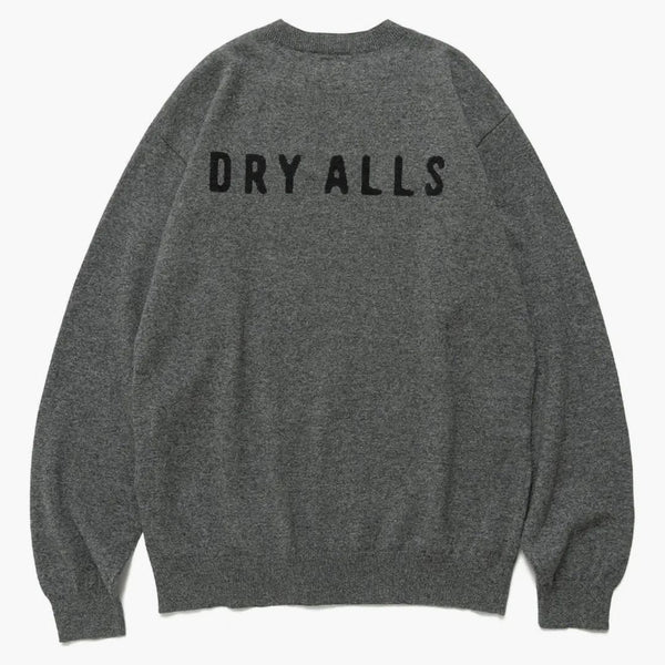 Lidský vyrobený srdce l/s pletený svetr šedý