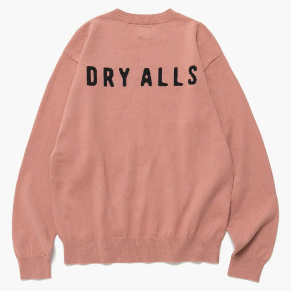 Lidské vyrobené srdce l/s pletený svetr růžový