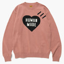 Suéter de punto de punto humano hecho l/s rosa