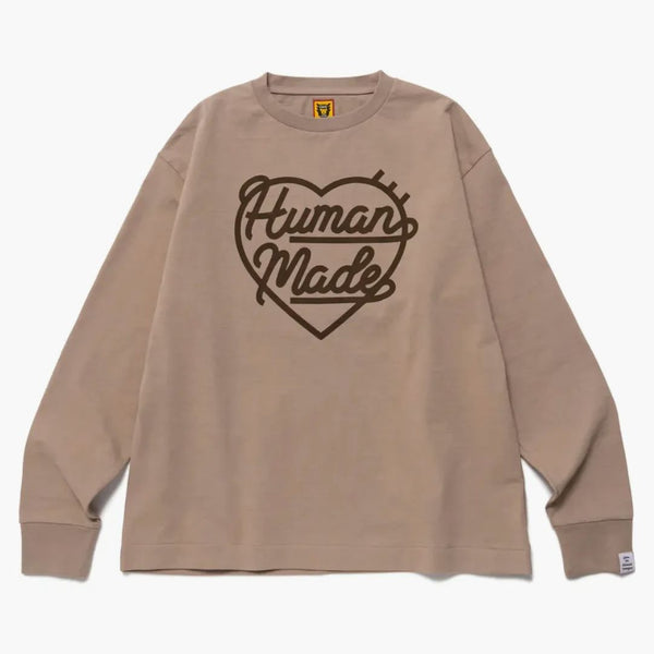 Human Made Heart L/S T-shirt beige