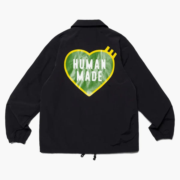 Human Made Heart Logo Coach Jacket Black