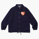 Human Made Heart Logo Coach Jacket Navy