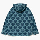 Human Made Heart Zip-Up Parka Blue