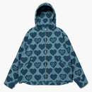 Human Made Heart Zip-Up Parka Blue