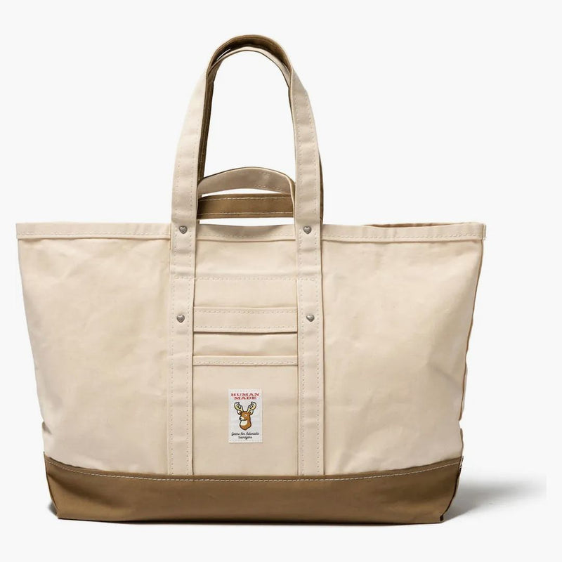 Lidská těžká plátna Velká mrtvá taška Beige