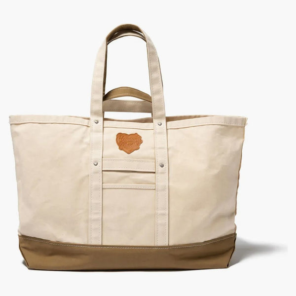 Lidská těžká plátna Velká mrtvá taška Beige