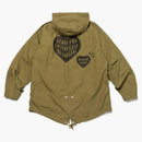 Lidský kabát s kapucí olivedrab