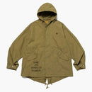 Lidský kabát s kapucí olivedrab