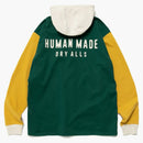 Human Made Hooded Rugby Shirt Green