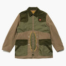 Chaqueta de caza hecha por humanos oliva