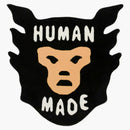 Alfombra de cara grande hecha por humanos negros