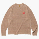 Human Made linen blend Knit sweater pink