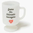 Human Made Milk Glass Pedestal Mug Duck