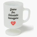 Taza de pedestal de vidrio de vidrio humano