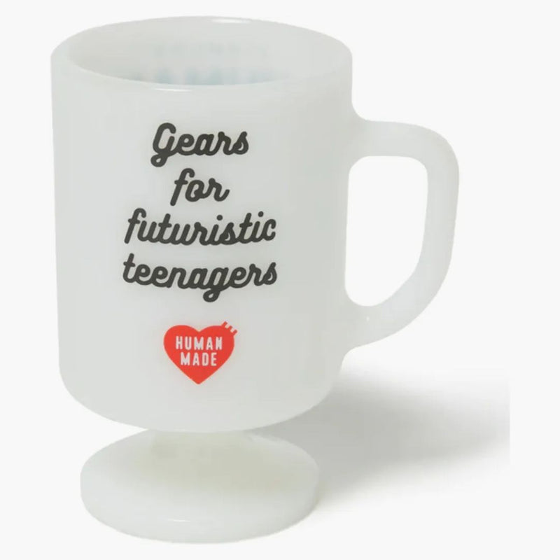 Human Made Milk Glass Pedestal Mug Polar Bear