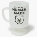 Taza de pedestal de vidrio de vidrio humano