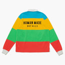 Human Made Multi Stripe Rugby Shirt Yellow