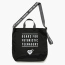 Human Made Nylon Heart 2 Way Dead Bag Black