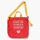 Człowiek Made Nylon Heart 2 Way Dead Bag Red