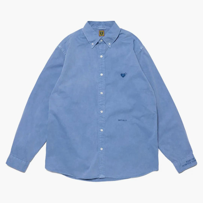 Pigmento hecho por humano Bd L/s camisa marina
