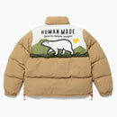 Human Made Polar Bear Down Jacket Beige