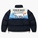 Giacca per orso polare fatto umano blu scuro