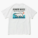 Human Made Polar Bear Pocket T-shirt White