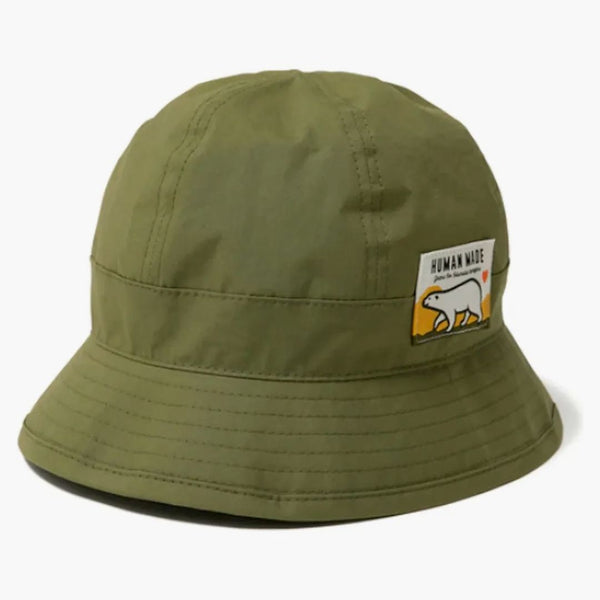 Human Made Polar Bear Round Bucket has Olive Drab