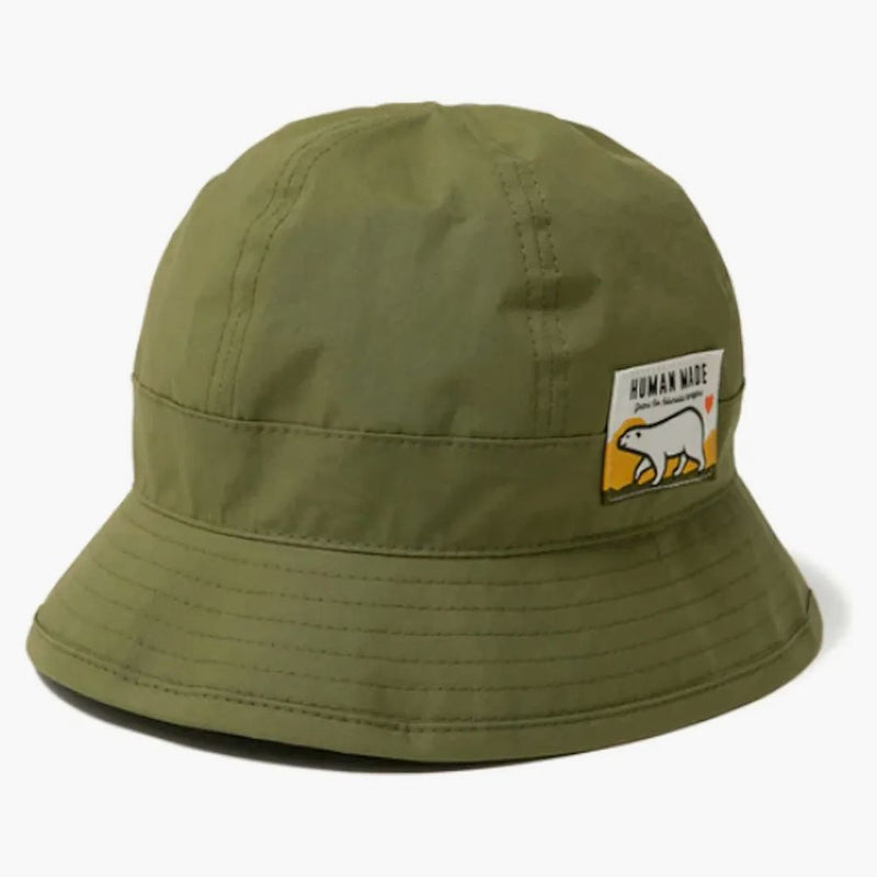 Human Made Polar Bear Round Bucket has Olive Drab