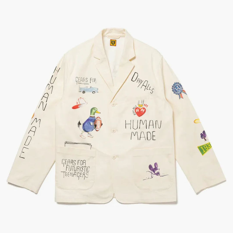 Human Made Printed Jacket White