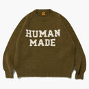 Green maglione a maglia Raglan fatta umana