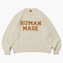 Human Made Rabbit Raglan Knit Sweater White