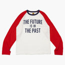 Human made raglan l/s t-shirt white red