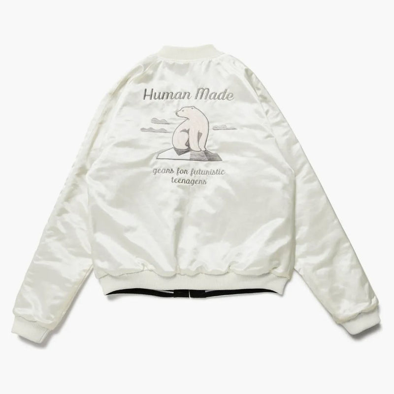 Human made reversible yokosuka jacket white black