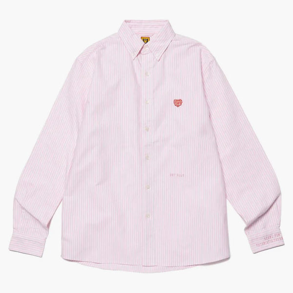 Human Made Stripe B.D L/S Shirt Pink