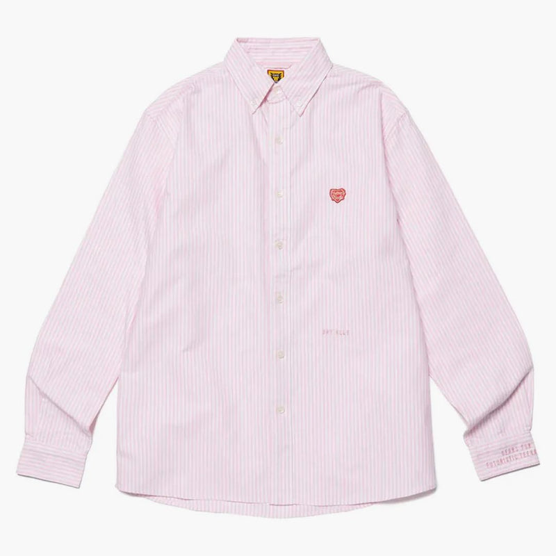 Human Made Stripe B.D L/S Shirt Pink