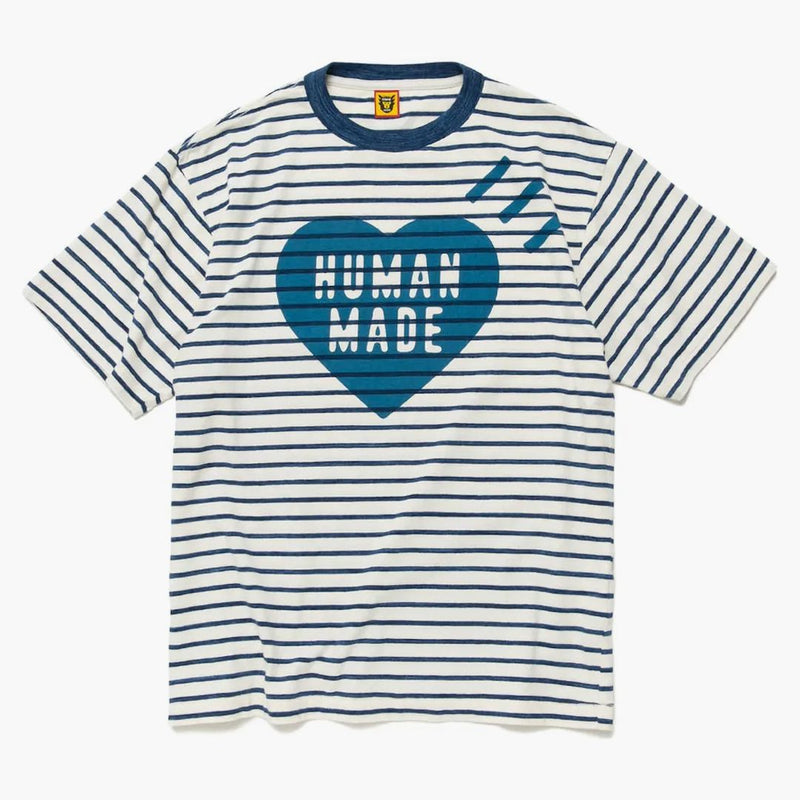 Human Made Striped Heart T-shirt Navy