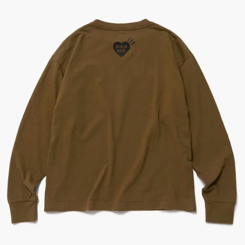Human made tiger l/s t-shirt olive drab