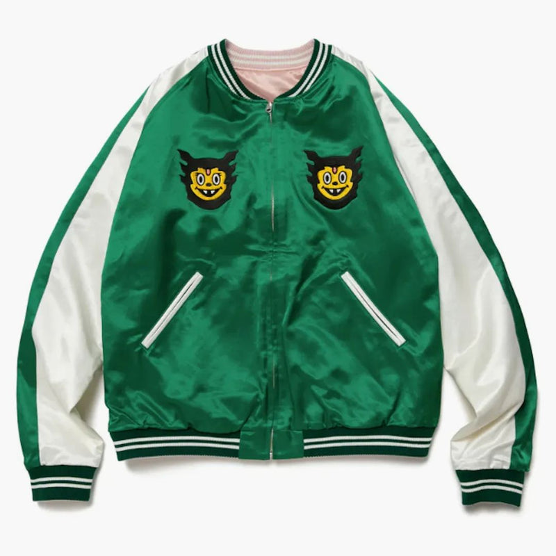 Human Made Uzi Made Yokosuka Reversible Jacket Pink Green