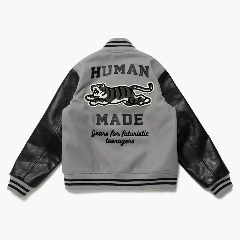 Human Made Varsity Jacket Gray