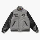 Giacca varsity fatta umana grigia