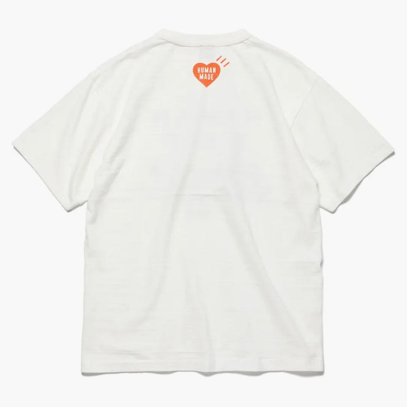 Człowiek Made White Tiger Graphic T-Shirt White