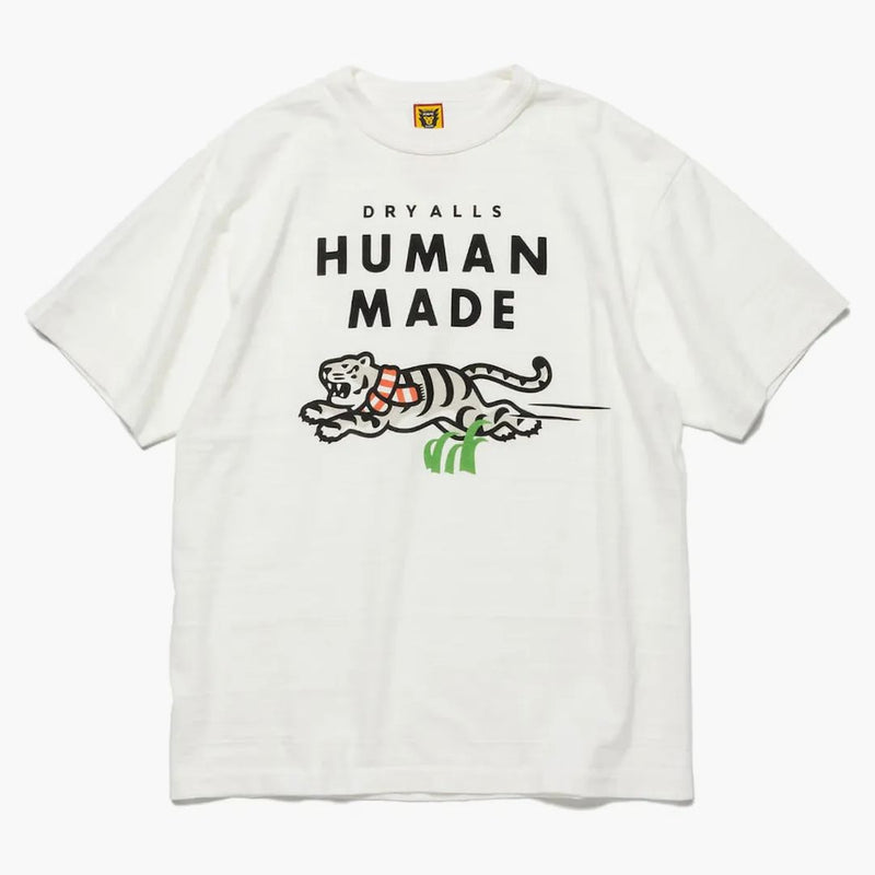 Człowiek Made White Tiger Graphic T-Shirt White