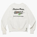 Human Made White Tiger Tsuriami Sweatshirt White